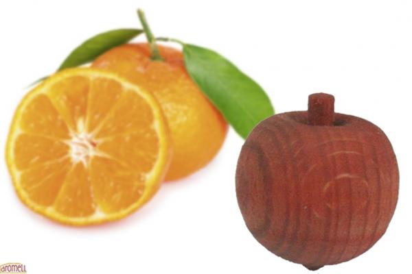 Duftholz Duftkugel - Orange, 2 Stück